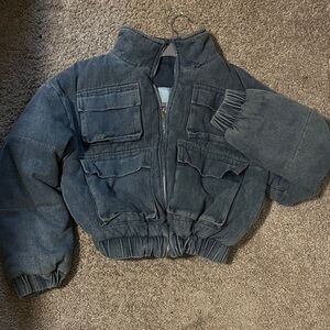 Dark Gray Denim Jacket